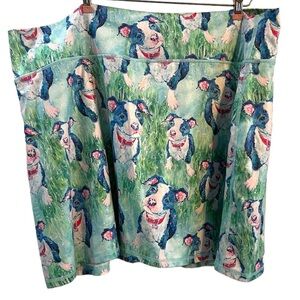 Leona Lovegrove Skort Dog Puppy 2X Soft Stretch Skirt with Built-in Shorts Plus